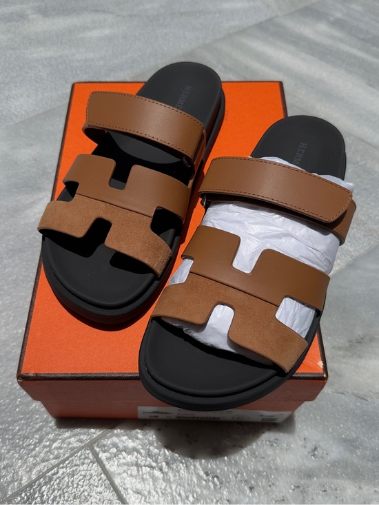 Other - Men's / Women’s Brown Leather Slide Sandals